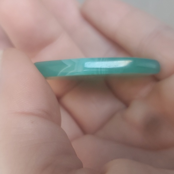 New Hand Carved Gemini Green Onyx Agate Pendant Amulet. - Picture 5 of 7